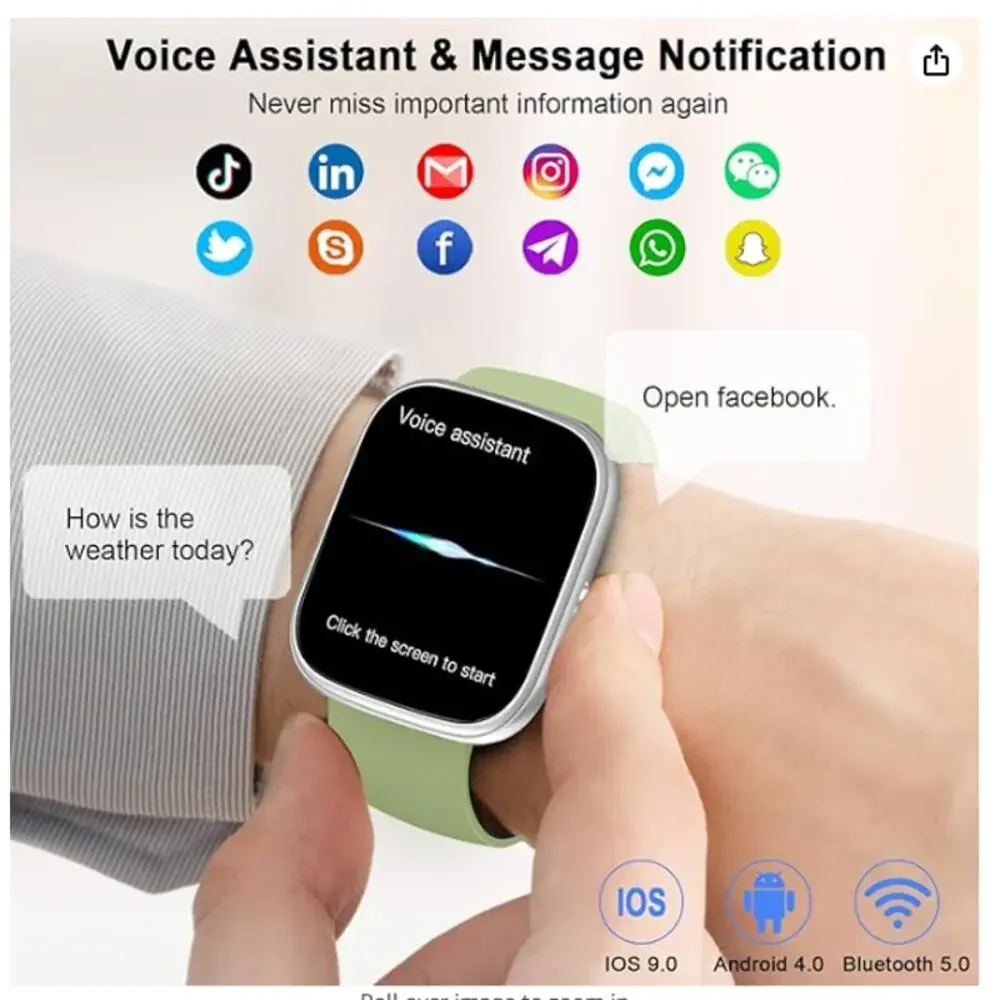 Smart Watch (Answer/Make Call), 1.91